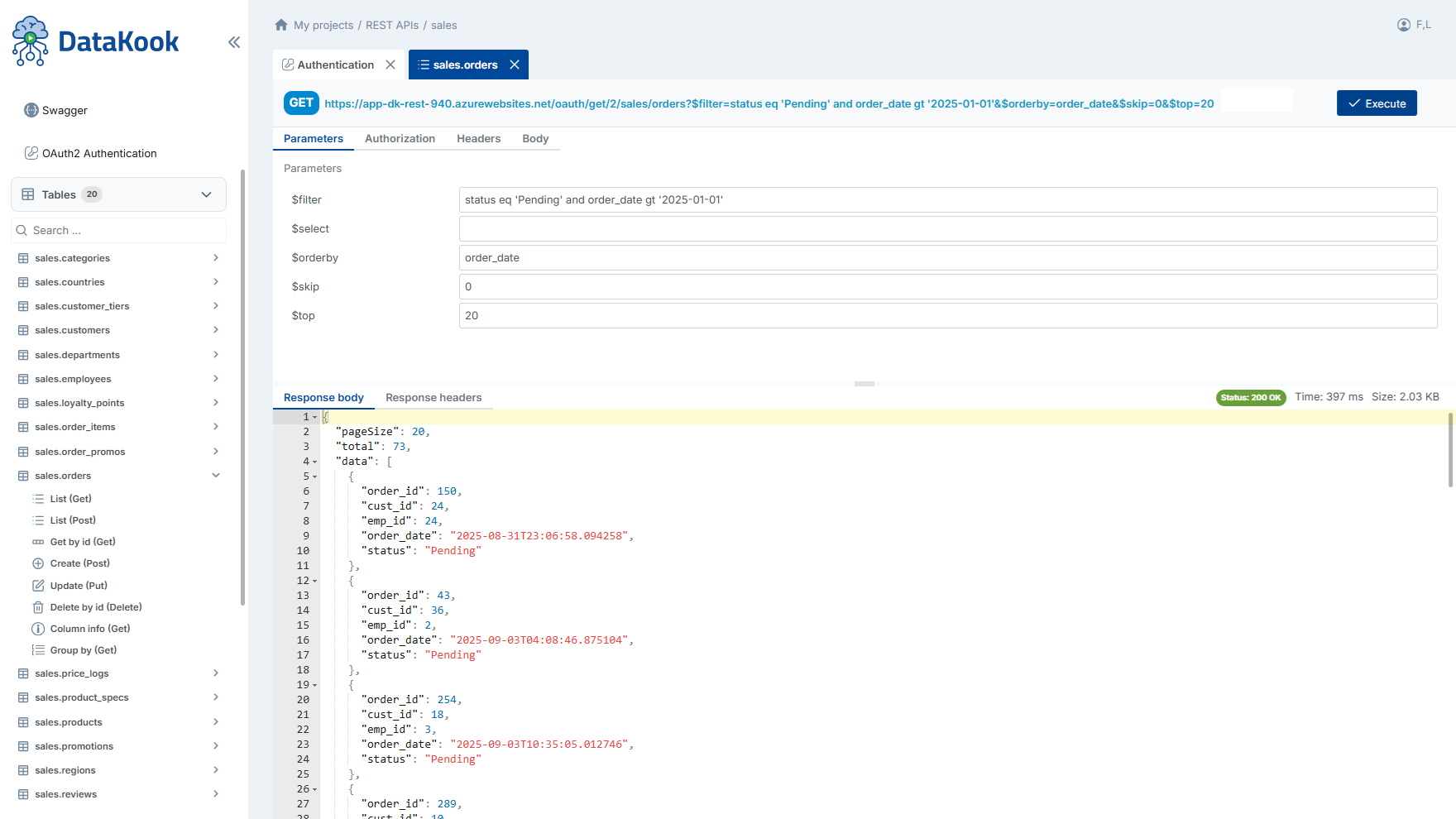 REST API Builder