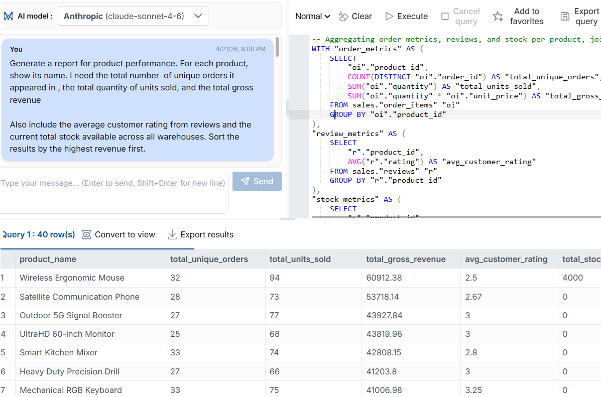 DataKook AI SQL Generation