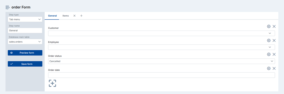 UI Form Field Types and Validation