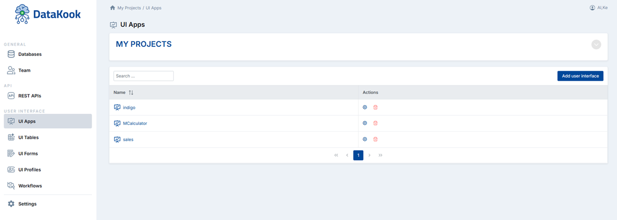 UI Apps Overview